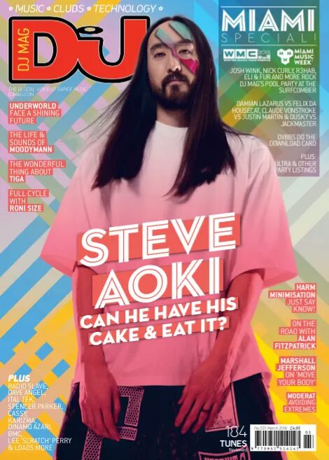 Steve Aoki este mes en la portada de DJ Mag Magazine – Beat Night MX