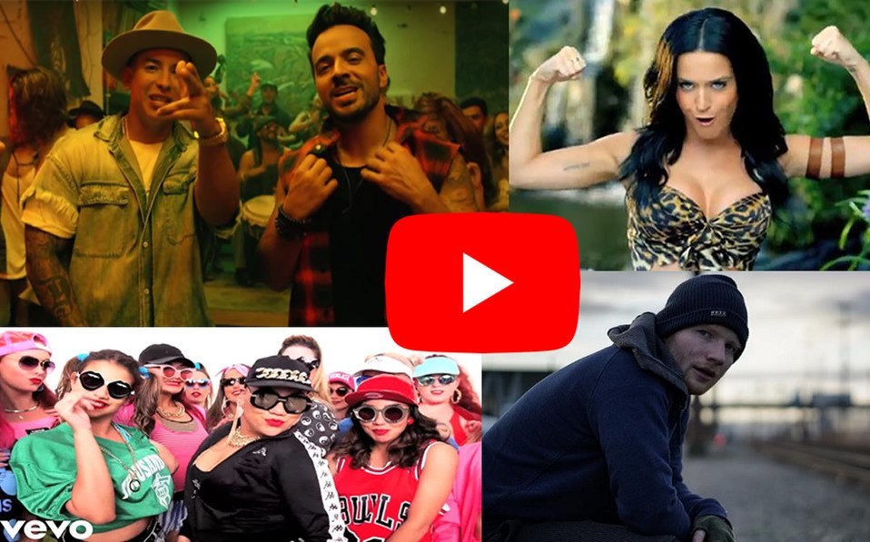 ¡YouTube anunció los videos musicales más vistos de esta última década